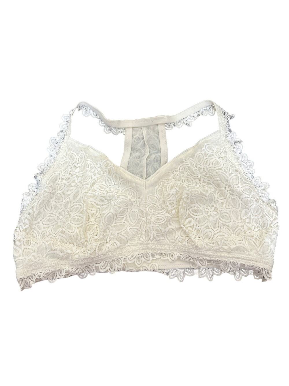 Aerie Lace Size XL Cream Bralette Adjustable T-back